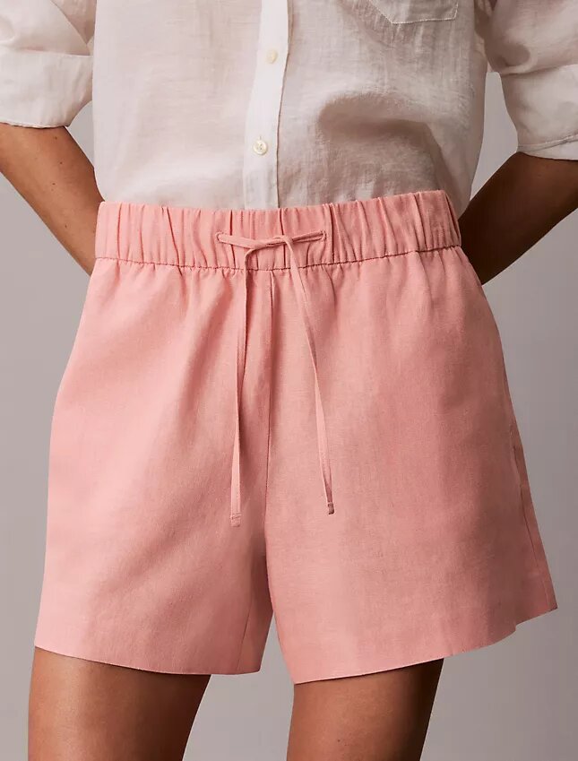 Pantaloncini in lino e cotone Pantaloncini in lino e cotone