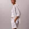 Pantaloncini in lino e cotone