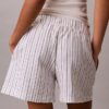 Pantaloncini in lino e cotone