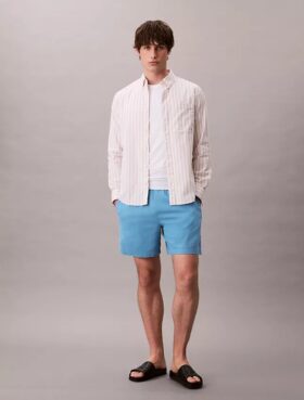 Pantaloncini in lino e cotone da infilare