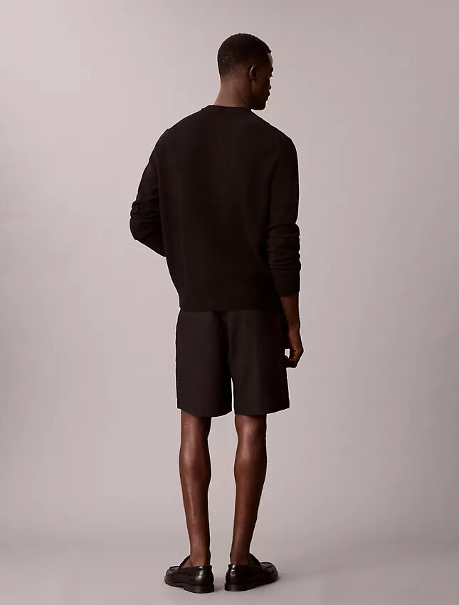 Pantaloncini in lino e cotone da infilare Pantaloncini in lino e cotone da infilare