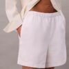 Pantaloncini in lino e cotone da infilare