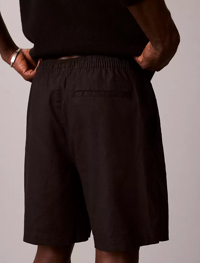 Pantaloncini in lino e cotone da infilare Pantaloncini in lino e cotone da infilare