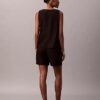 Pantaloncini in lino e cotone da infilare