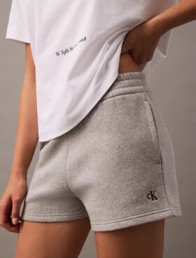 Pantaloncini in pile con logo Archive