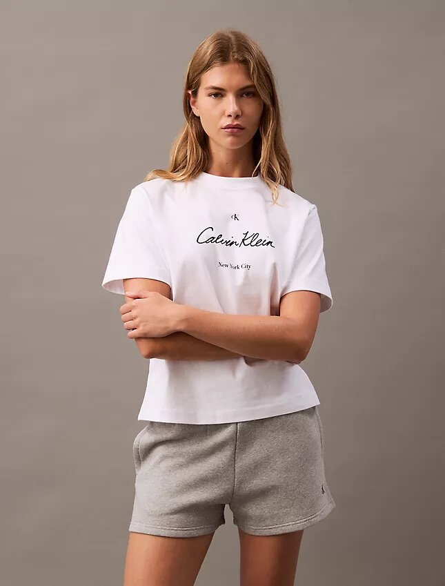 Pantaloncini in pile con logo Archive Pantaloncini in pile con logo Archive