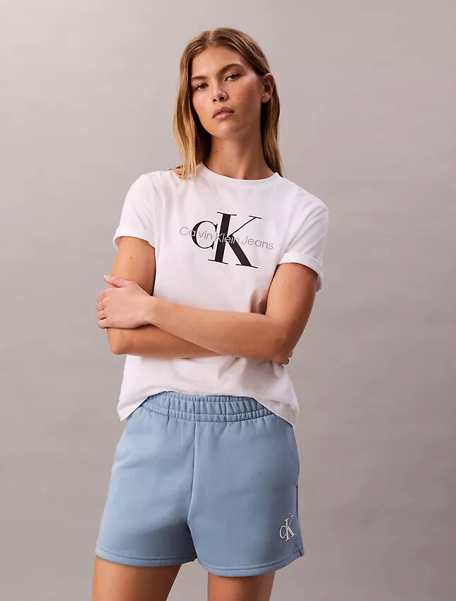 Pantaloncini in pile con monogramma Pantaloncini in pile con monogramma