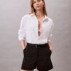 Pantaloncini in raso di cotone