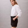 Pantaloncini in raso di cotone
