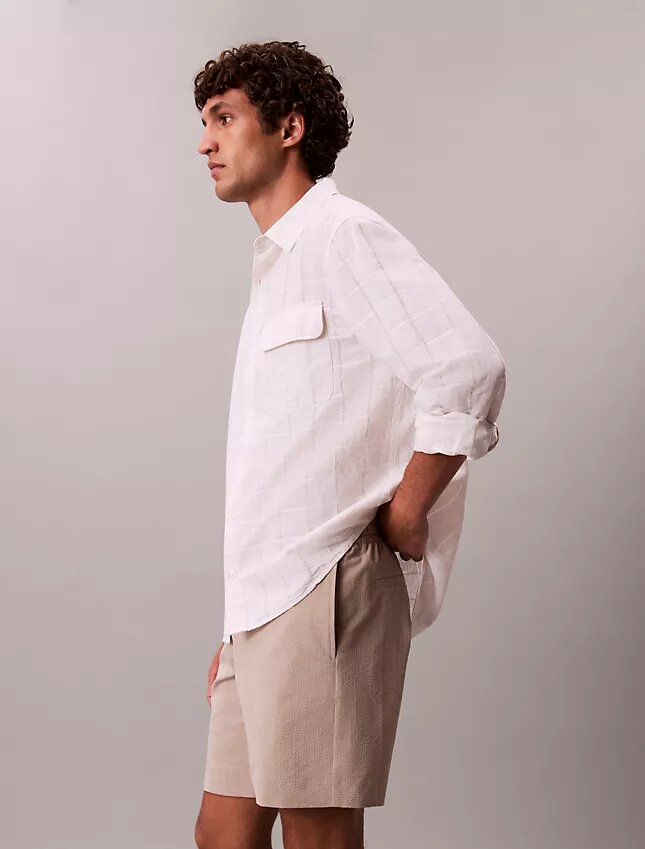 Pantaloncini in seersucker Pantaloncini in seersucker