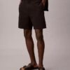 Pantaloncini in seersucker senza chiusura