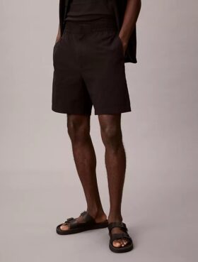 Pantaloncini in seersucker senza chiusura