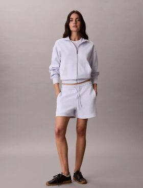 Pantaloncini in spugna con nastro con logo