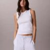Pantaloncini in spugna con nastro con logo Pantaloncini in spugna con nastro con logo