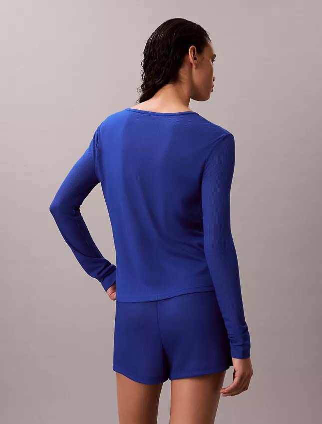 Pantaloncini leggeri a vita alta in maglia a nido d’ape Pantaloncini leggeri a vita alta in maglia a nido d’ape
