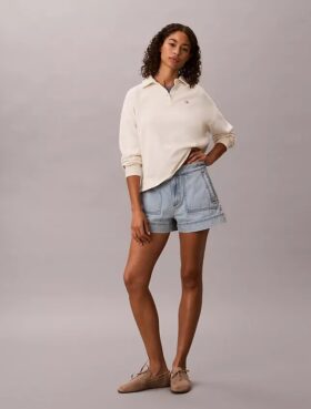 Pantaloncini utility in Denim