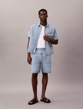 Pantaloncini utility in Denim