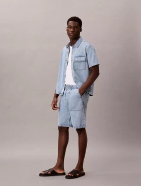 Pantaloncini utility in Denim