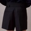Pantaloncini utility in misto lana a spina di pesce Pantaloncini utility in misto lana a spina di pesce