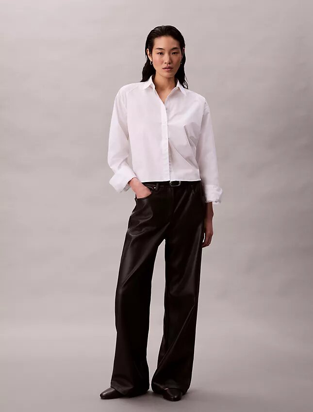 Pantaloni a 5 tasche in ecopelle Pantaloni a 5 tasche in ecopelle