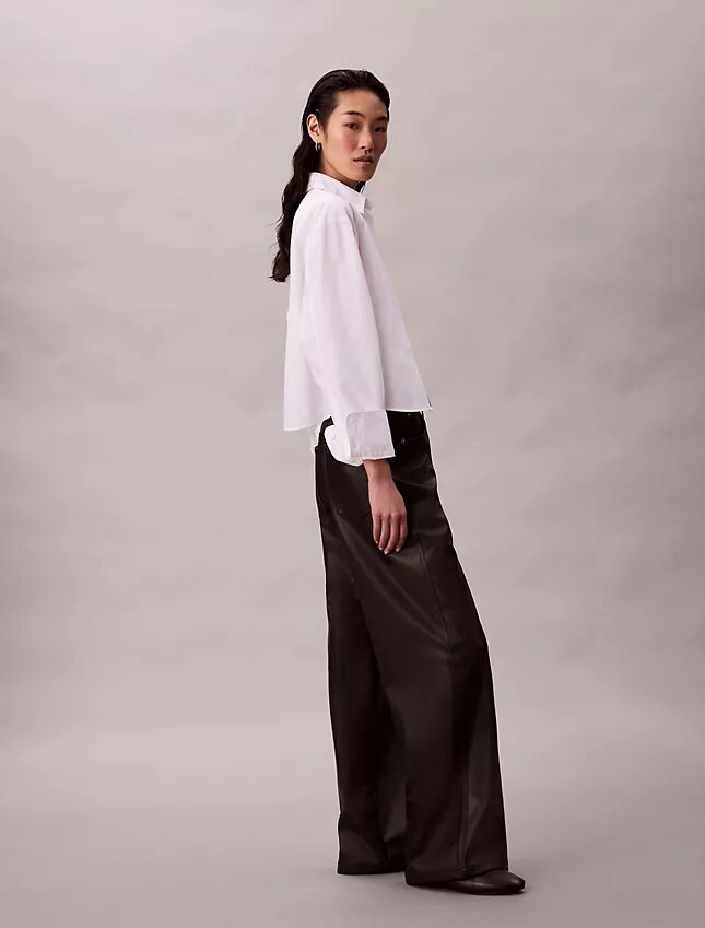 Pantaloni a 5 tasche in ecopelle Pantaloni a 5 tasche in ecopelle