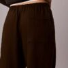 Pantaloni a gamba larga con coulisse in misto lino
