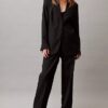 Pantaloni a gamba larga elasticizzati e raffinati Pantaloni a gamba larga elasticizzati e raffinati