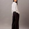 Pantaloni a gamba larga in crêpe Pantaloni a gamba larga in crêpe