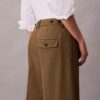 Pantaloni a gamba larga in gabardine di lana Pantaloni a gamba larga in gabardine di lana