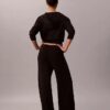 Pantaloni a gamba larga in maglia morbida Pantaloni a gamba larga in maglia morbida