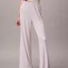 Pantaloni a gamba larga in Modal elasticizzato a trama larga Pantaloni a gamba larga in Modal elasticizzato a trama larga