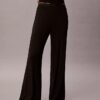 Pantaloni a gamba larga in Modal elasticizzato a trama larga Pantaloni a gamba larga in Modal elasticizzato a trama larga