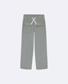 Pantaloni a gamba larga in twill da bambina