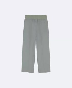 Pantaloni a gamba larga in twill da bambina