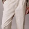 Pantaloni a pieghe in misto lino Pantaloni a pieghe in misto lino