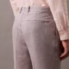 Pantaloni a pieghe in misto lino