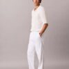 Pantaloni a pieghe in misto lino Pantaloni a pieghe in misto lino