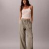 Pantaloni a vita elastica in doppia garza Pantaloni a vita elastica in doppia garza