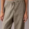 Pantaloni a vita elastica in doppia garza Pantaloni a vita elastica in doppia garza