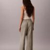 Pantaloni a vita elastica in doppia garza Pantaloni a vita elastica in doppia garza