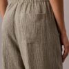 Pantaloni a vita elastica in doppia garza Pantaloni a vita elastica in doppia garza