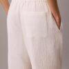 Pantaloni a vita elastica in doppia garza Pantaloni a vita elastica in doppia garza
