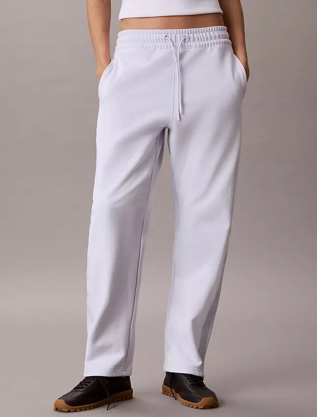 Pantaloni a zampa con nastro con logo Pantaloni a zampa con nastro con logo