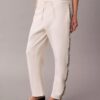 Pantaloni a zampa con nastro con logo Pantaloni a zampa con nastro con logo