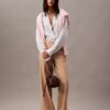 Pantaloni a zampa in misto gabardine di lana Pantaloni a zampa in misto gabardine di lana