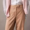 Pantaloni a zampa in misto gabardine di lana Pantaloni a zampa in misto gabardine di lana