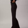 Pantaloni a zampa in misto lana merino e lurex Pantaloni a zampa in misto lana merino e lurex