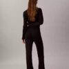 Pantaloni a zampa in misto lana merino e lurex Pantaloni a zampa in misto lana merino e lurex