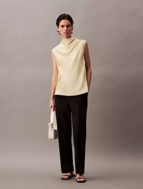 Pantaloni affusolati elasticizzati raffinati Pantaloni affusolati elasticizzati raffinati
