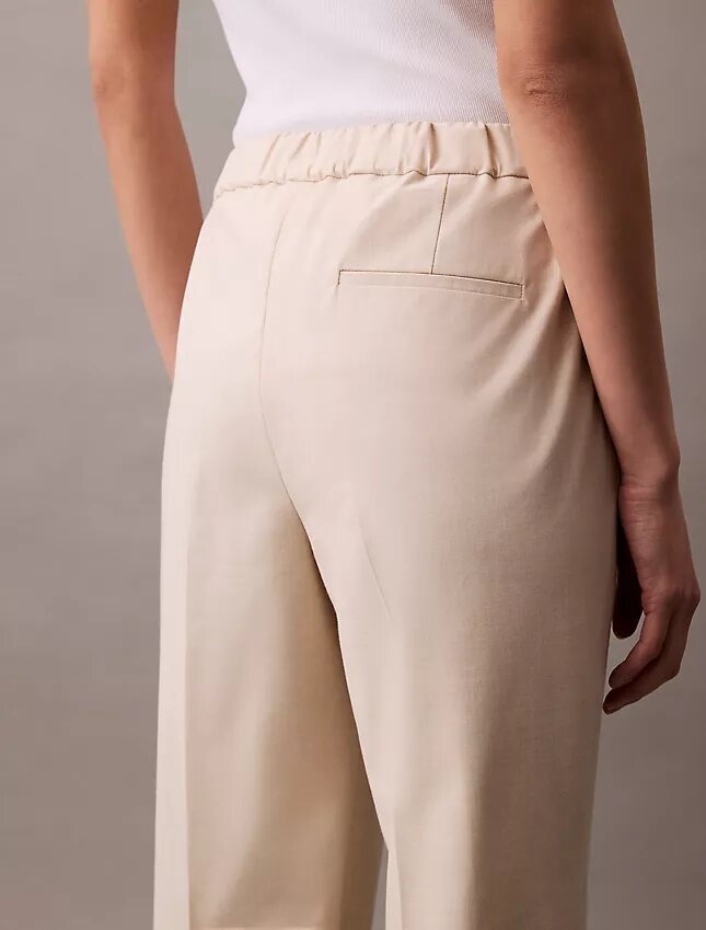 Pantaloni affusolati elasticizzati raffinati Pantaloni affusolati elasticizzati raffinati
